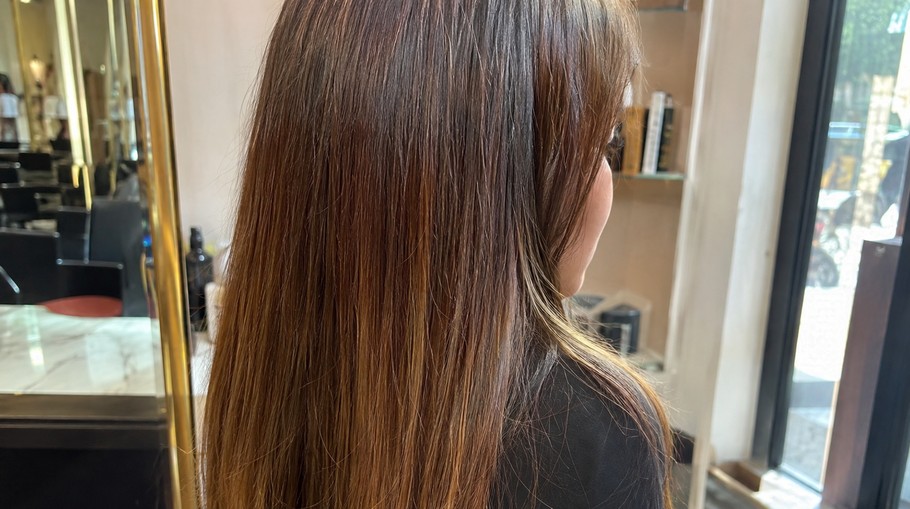 Smooth shiny keratin treatment result at Hair Nova Angel Islington